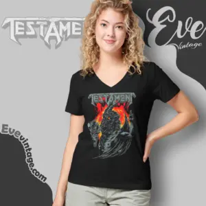 testament baphomet beamish v neck tshirt