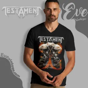 testament brotherhood of the snake v neck tshirt