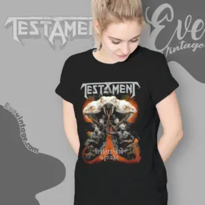 testament brotherhood of the snake women t shirt