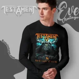 testament dark roots of earth long sleeve tee