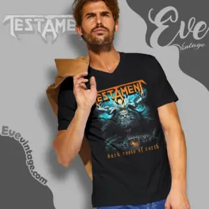 testament dark roots of earth v neck tshirt