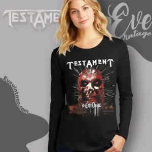 testament demonic long sleeve tee