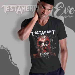 testament demonic v neck tshirt
