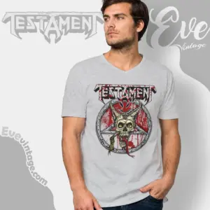 testament legacy blood v neck tshirt