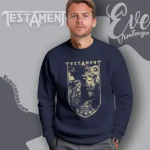 testament old world shield sweatshirt