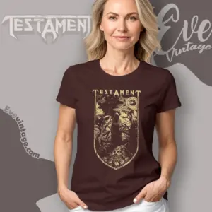 testament old world shield women t shirt