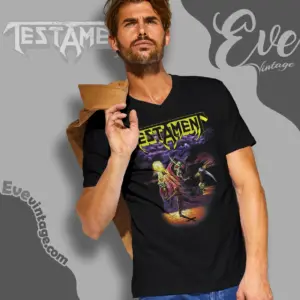 testament reaper v neck tshirt