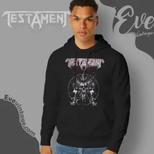 testament skull blood hoodie