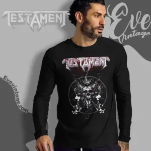 testament skull blood long sleeve tee