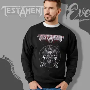 testament skull blood sweatshirt