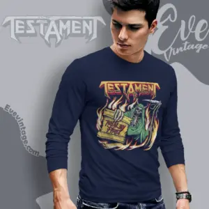 testament trial by fire long sleeve tee