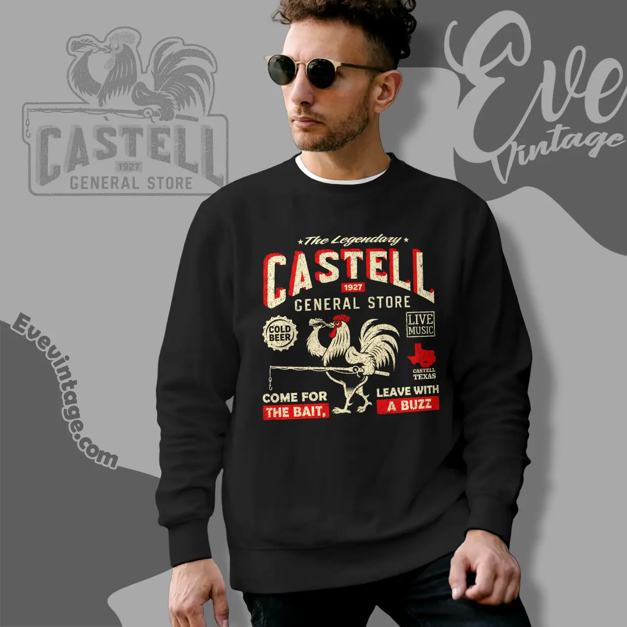 texas castell general store sweatshirt texas castell general store sweatshirt