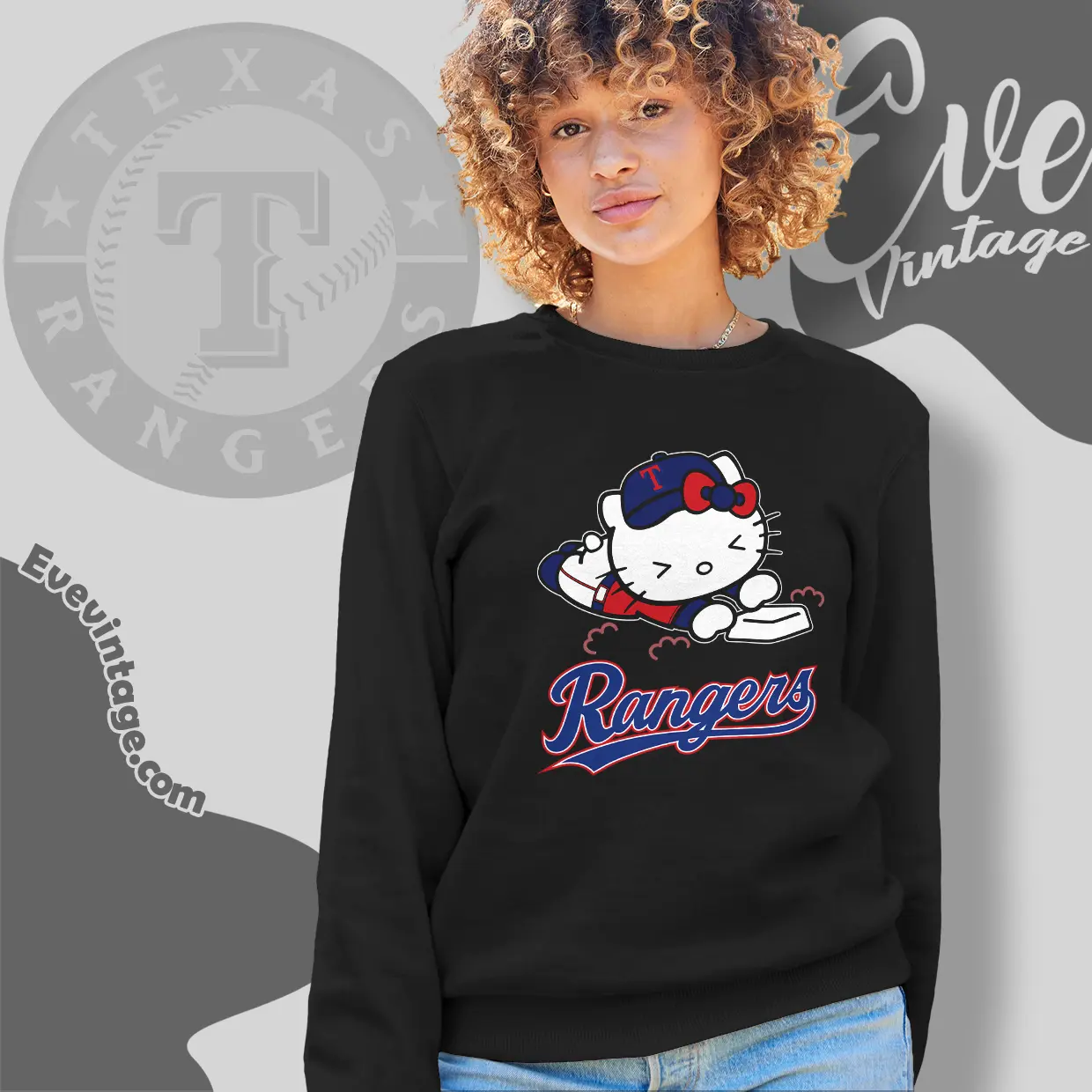 texas rangers hello kitty sliding into home sweatshirt texas rangers hello kitty sliding into home sweatshirt