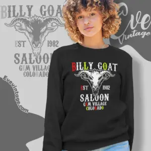 the billy goat saloon shirt colorado dive bar sweatshirt