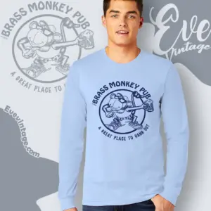 the brass monkey pub shirt sayreville nj dive bar long sleeve tee