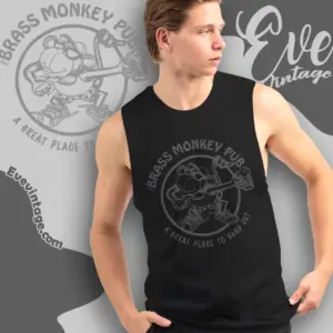 the brass monkey pub shirt sayreville nj dive bar tank top racerback