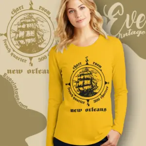 the chart room bar shirt new orleans dive bar long sleeve tee