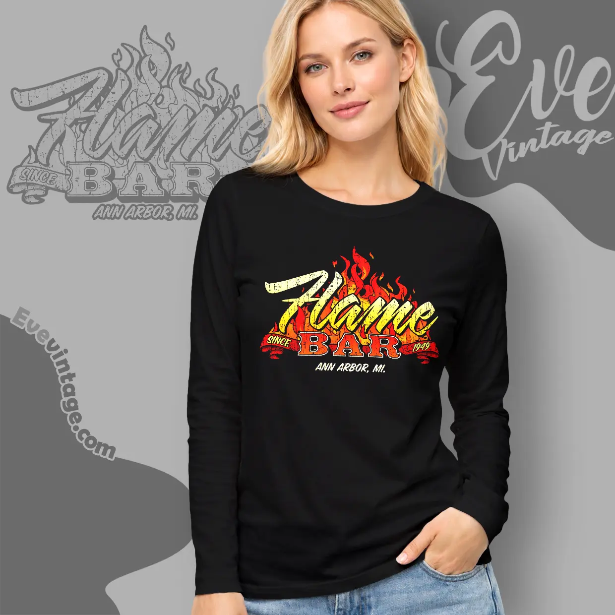 the flame bar shirt ann arbor mi dive bar long sleeve tee the flame bar shirt ann arbor mi dive bar long sleeve tee