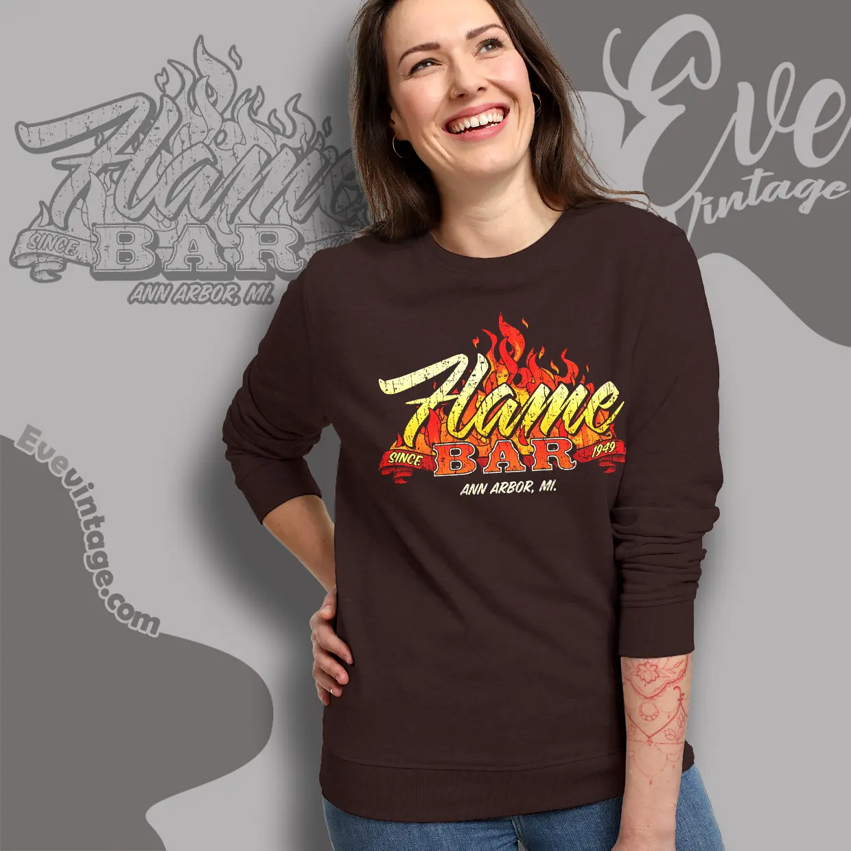 the flame bar shirt ann arbor mi dive bar sweatshirt the flame bar shirt ann arbor mi dive bar sweatshirt