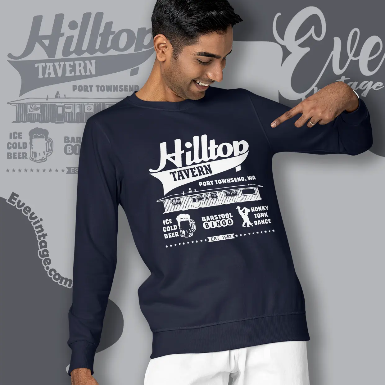 the hilltop tavern washington dive bar sweatshirt the hilltop tavern washington dive bar sweatshirt
