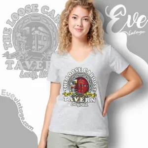 the loose caboose tavern shirt lacey wa dive bar v neck tshirt