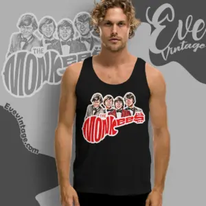 the monkees vintage band tank top racerback