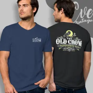 the old crow neighborhood bar shirt dallas dive bar v neck tshirt