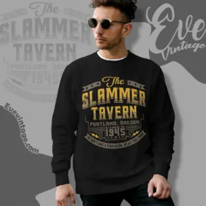 the slammer tavern shirt portland or dive bar sweatshirt