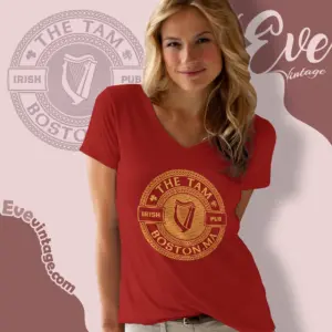 the tam shirt boston irish pub v neck tshirt