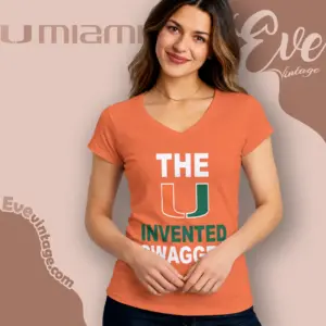the u invented swagger miami canes v neck tshirt