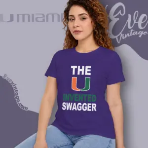 the u invented swagger miami canes women t shirt