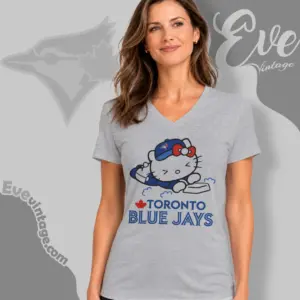 toronto blue jays sliding into base v neck tshirt