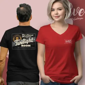 twilight room shirt portland or dive bar v neck tshirt