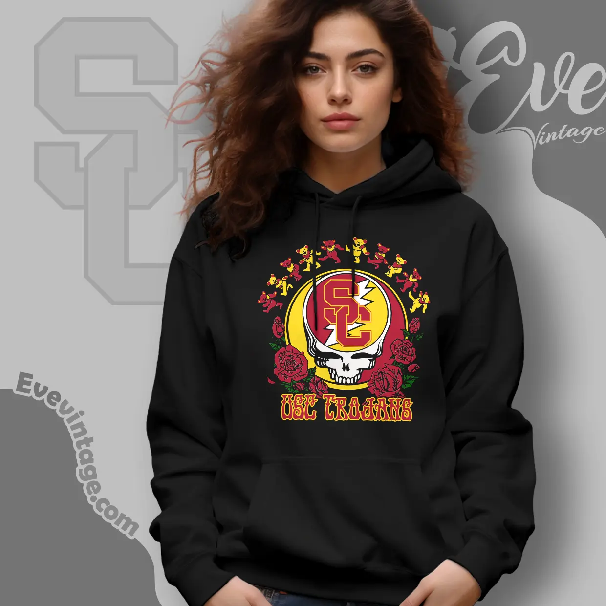 usc trojans steal your face rose dancing bears hoodie usc trojans steal your face rose dancing bears hoodie