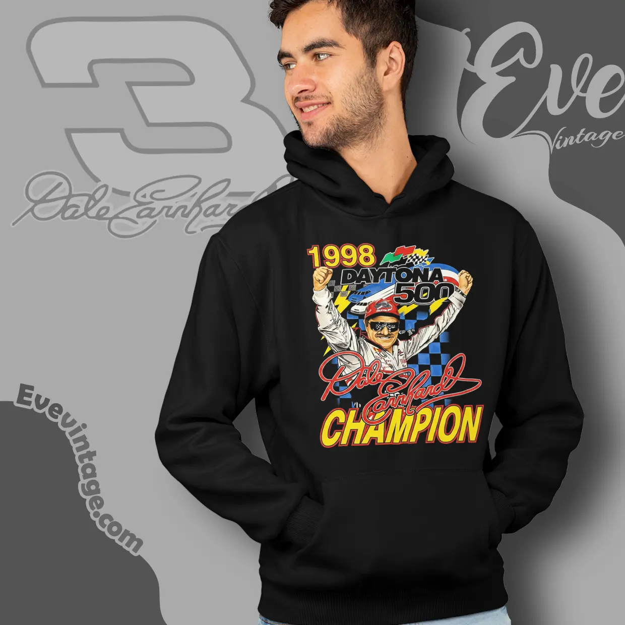 Vintage Dale Earnhardt 3 Shirt 1998 Daytona 500 Tee Vintage Dale Earnhardt 3 Shirt 1998 Daytona 500 Tee