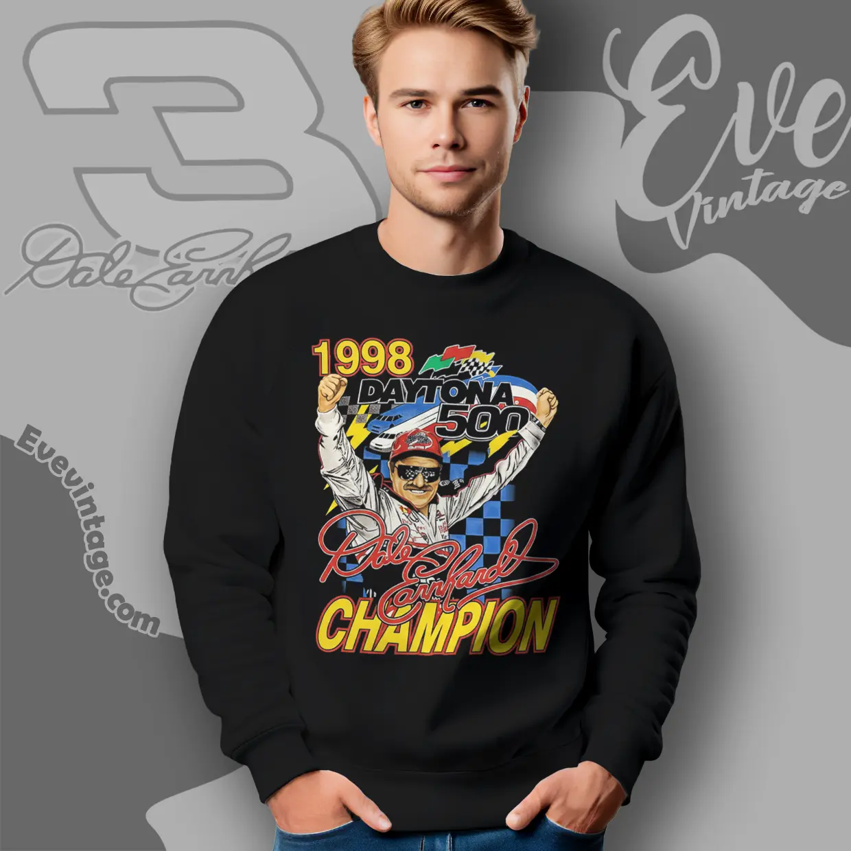vintage dale earnhardt 3 shirt 1998 daytona 500 sweatshirt vintage dale earnhardt 3 shirt 1998 daytona 500 sweatshirt