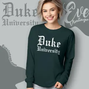 vintage duke university shirt long sleeve tee