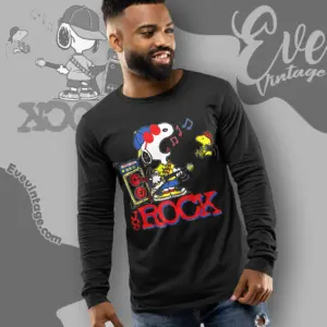 vintage snoopy joe rock shirt long sleeve tee