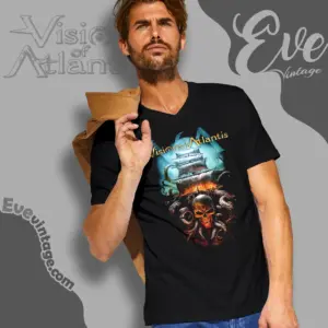 visions of atlantis armada summer v neck tshirt