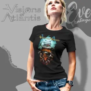 visions of atlantis armada summer women t shirt