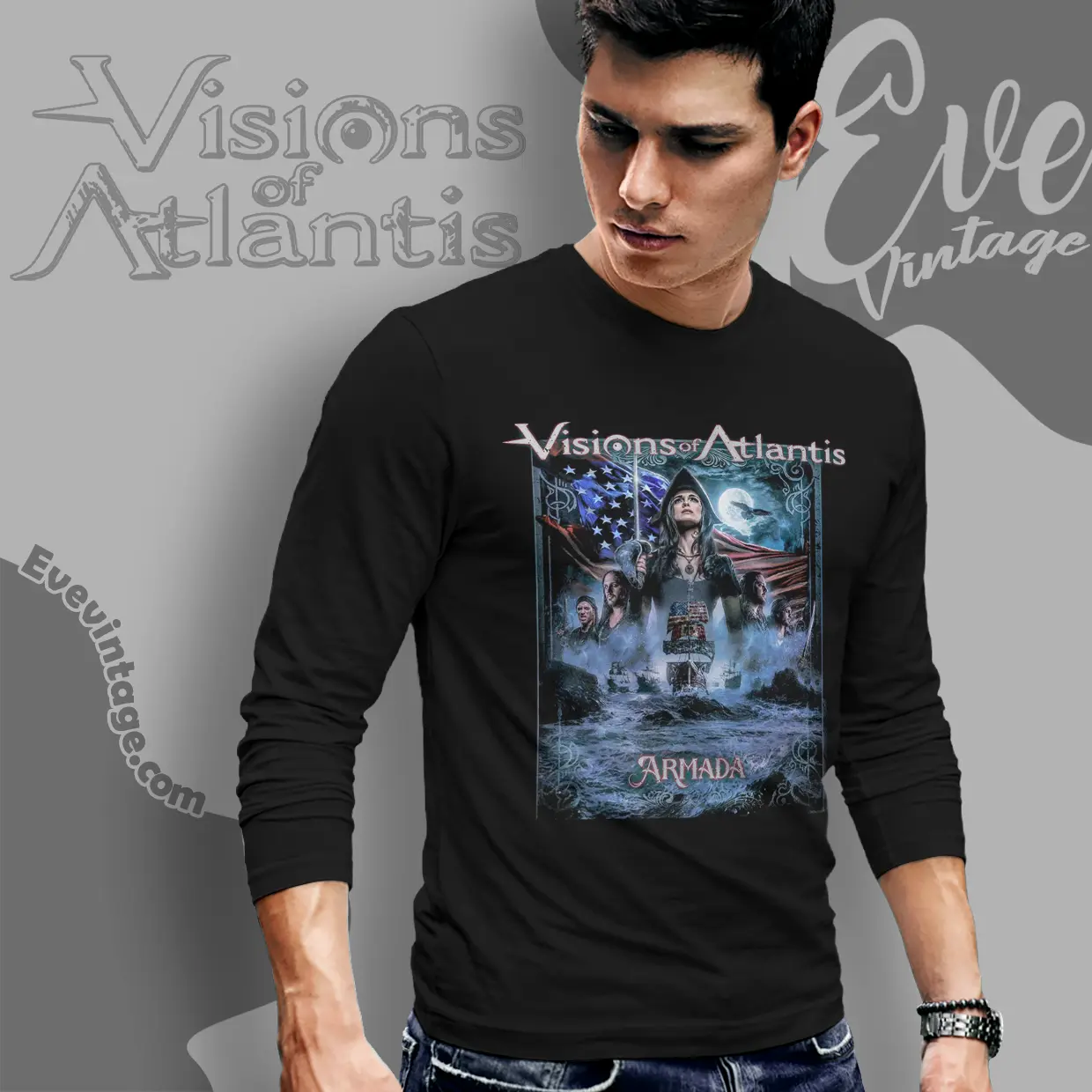 visions of atlantis armada us tour long sleeve tee visions of atlantis armada us tour long sleeve tee