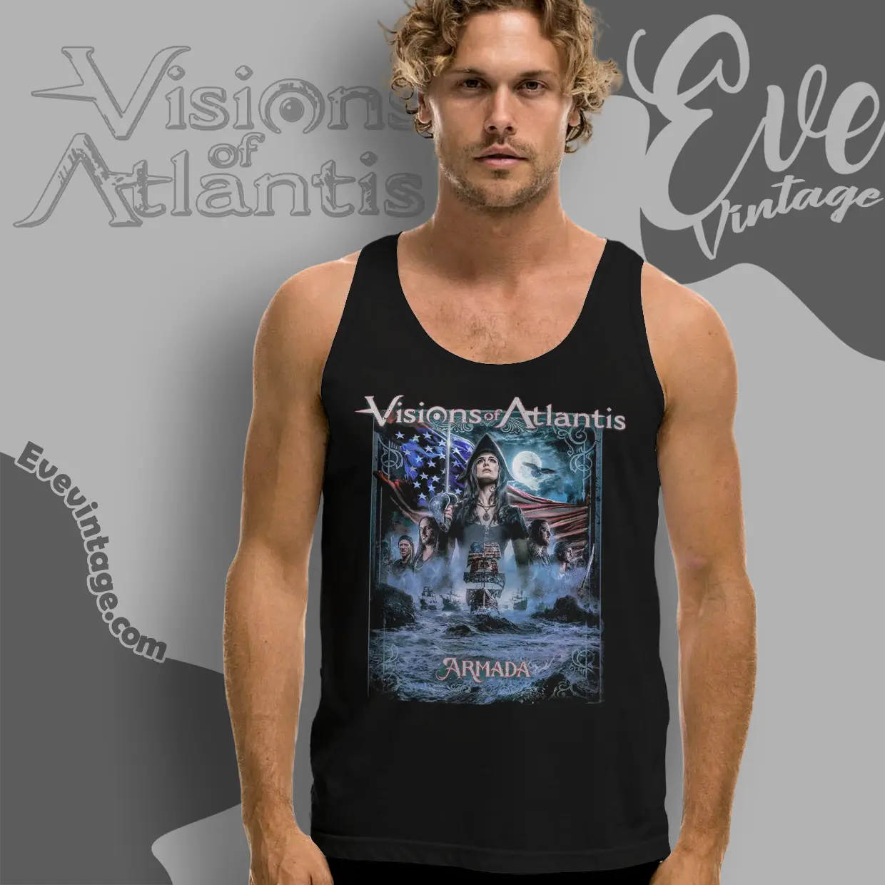 visions of atlantis armada us tour tank top racerback visions of atlantis armada us tour tank top racerback