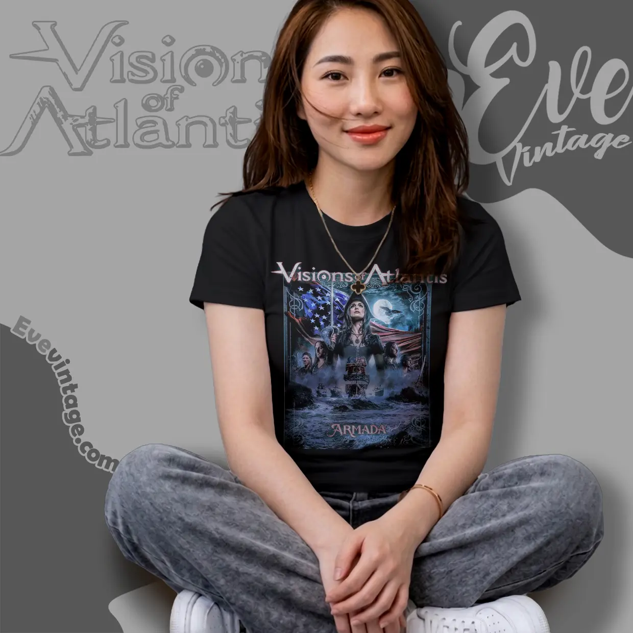 visions of atlantis armada us tour women t shirt visions of atlantis armada us tour women t shirt
