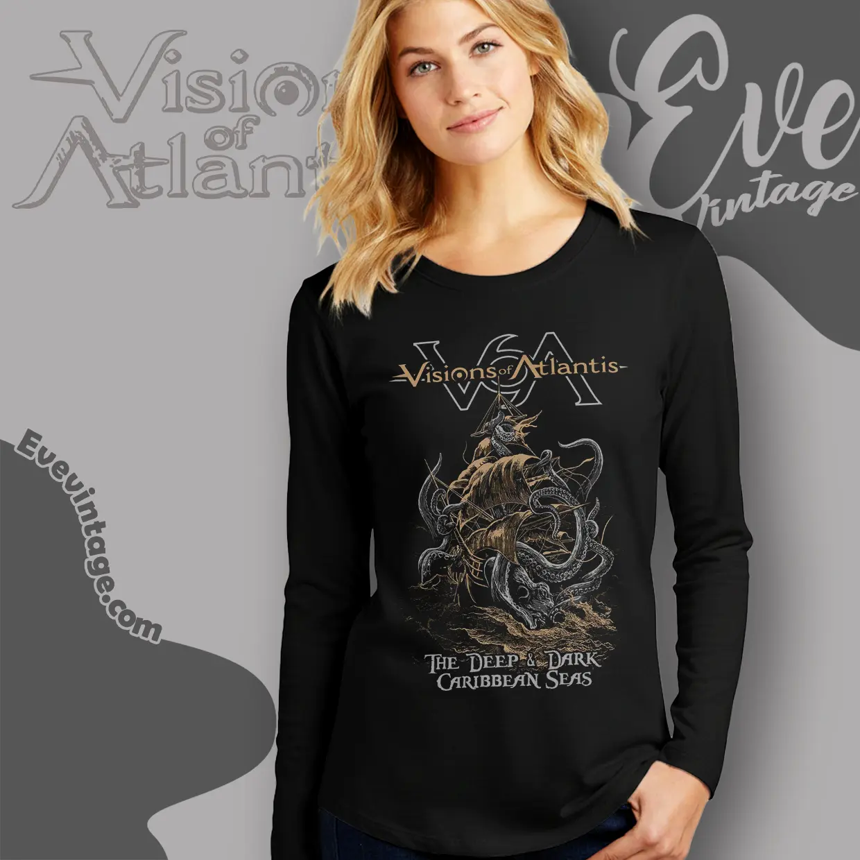 visions of atlantis carribbean seas long sleeve tee visions of atlantis carribbean seas long sleeve tee