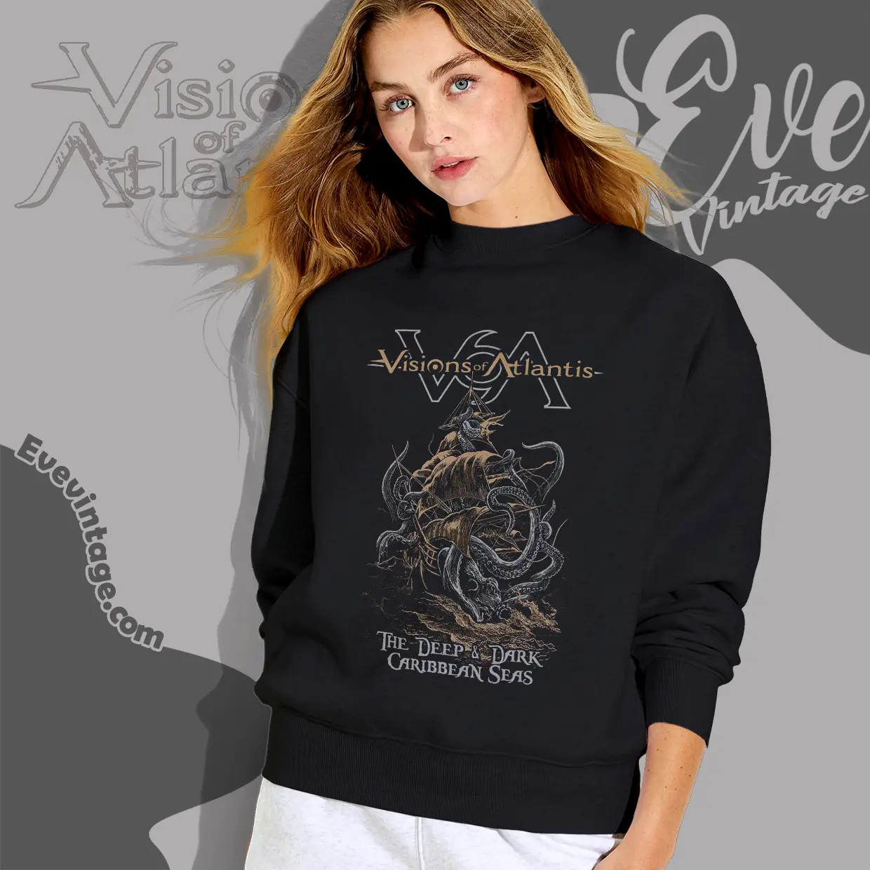visions of atlantis carribbean seas sweatshirt visions of atlantis carribbean seas sweatshirt