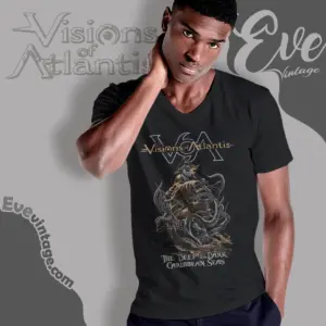 visions of atlantis carribbean seas v neck tshirt