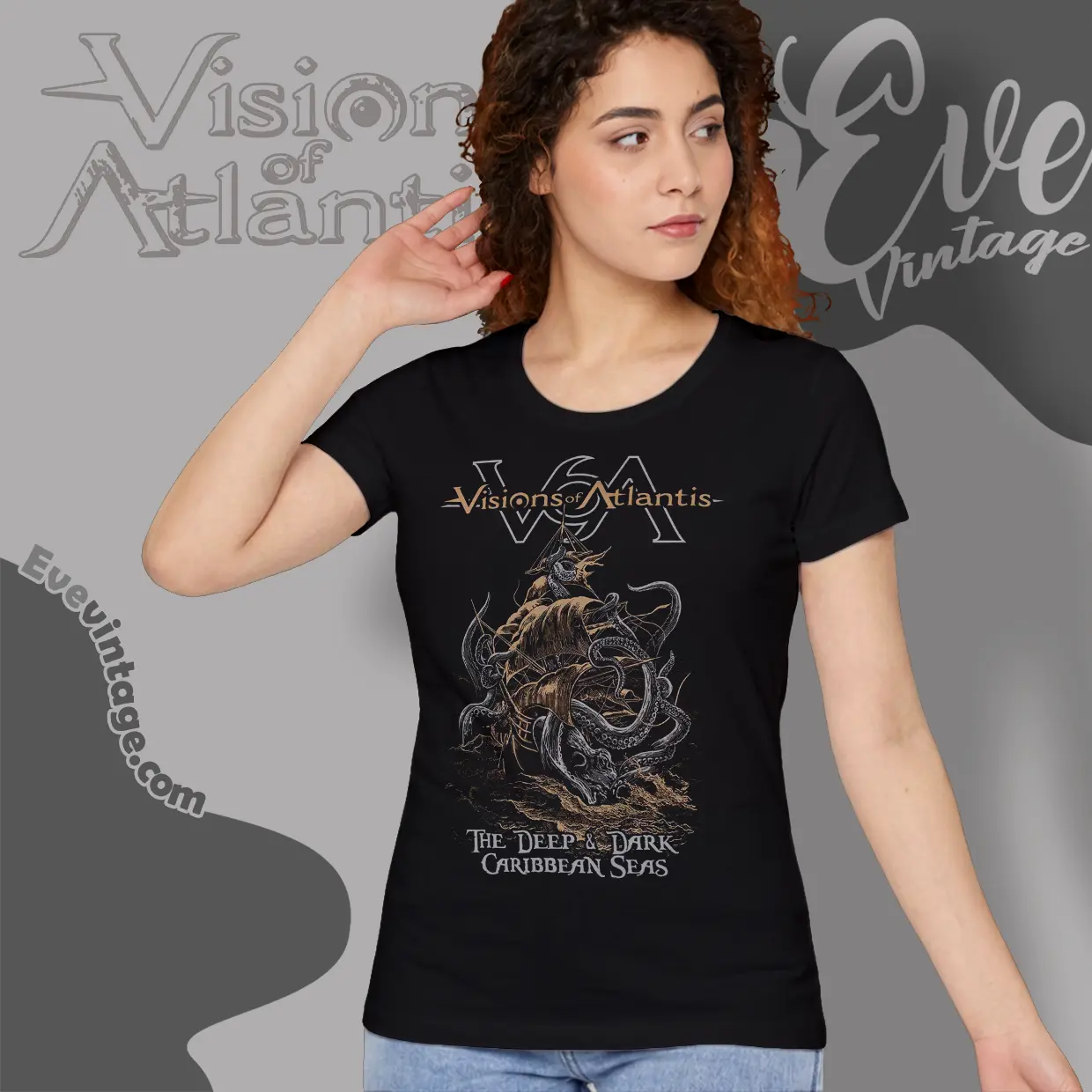 visions of atlantis carribbean seas women t shirt visions of atlantis carribbean seas women t shirt