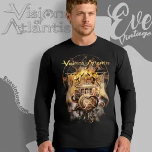 visions of atlantis clocks long sleeve tee