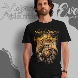visions of atlantis clocks t shirt