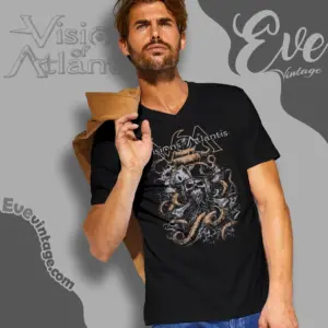 visions of atlantis fckn pirate v neck tshirt